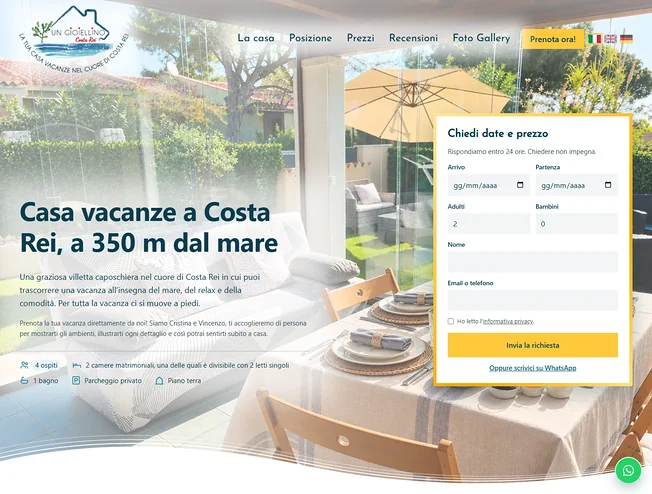 Home page del sito Un gioiellino - Costarei
